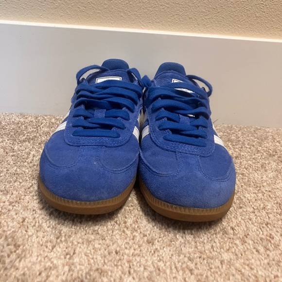 Adidas Samba Blue and White Sneakers - Picture 3 of 7